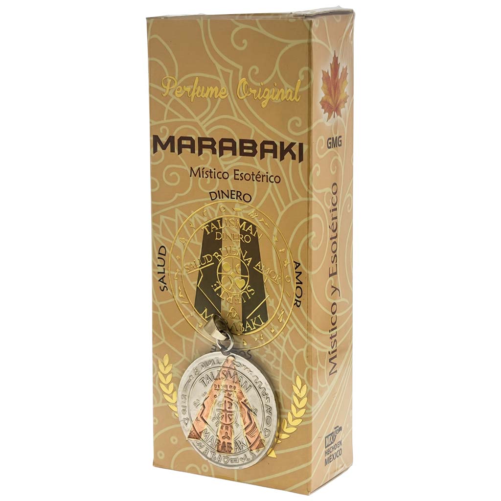 Marabaki Esoteric Perfume with Collectible Protective Amulet Medallion