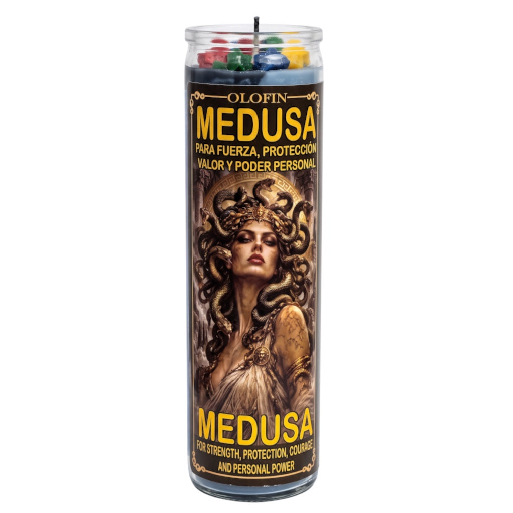 Medusa Prepared Ritual Candle Perfumed Vela Preparada 