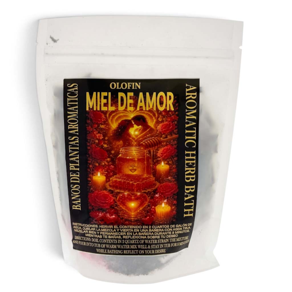 Miel DE Amor Baño de Hierbas en Bolsa | Herbal Spiritual Bath 