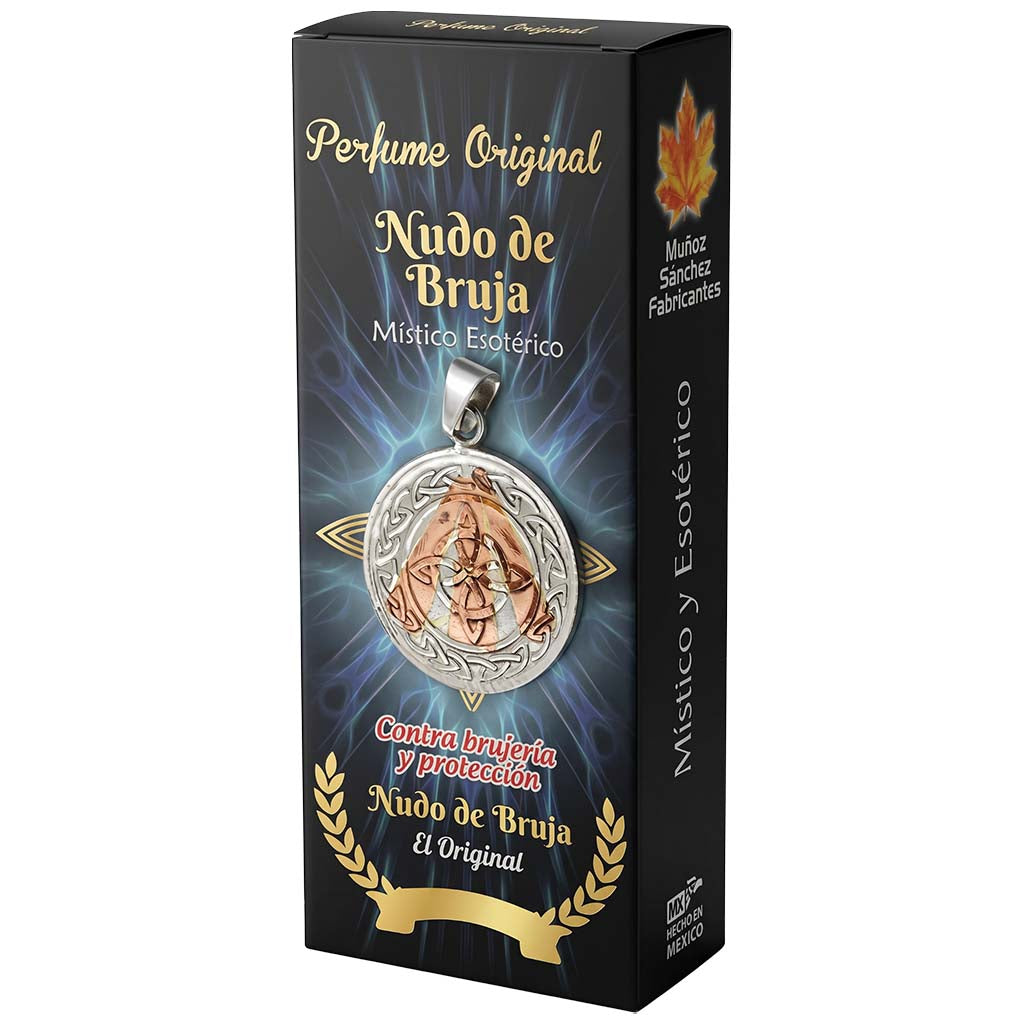 Nudo De Bruja Esoteric Perfume with Collectible  Protective Amulet Medallion