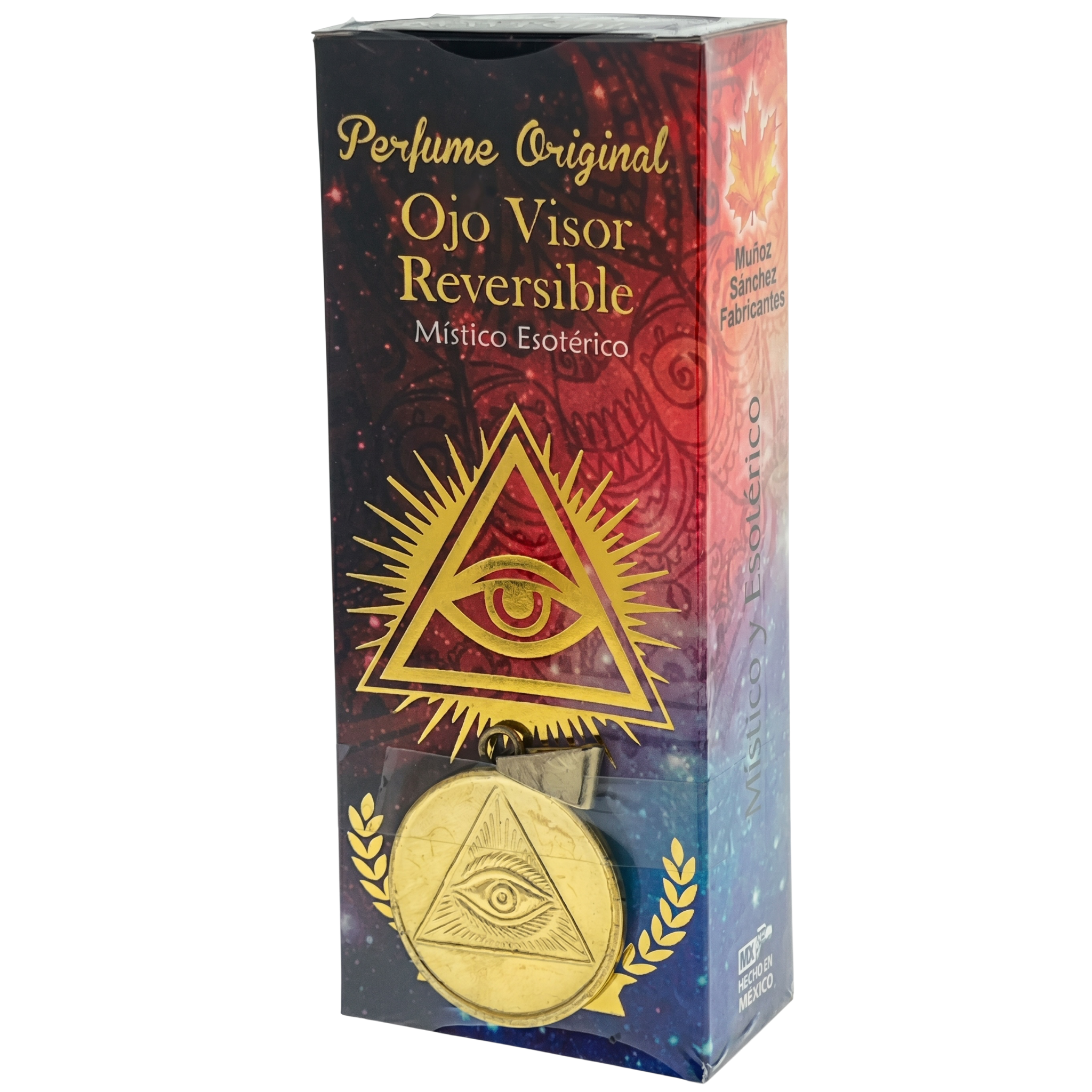 Ojo Visor Reversible Esoteric Perfume with Collectible  Protective Amulet Medallion