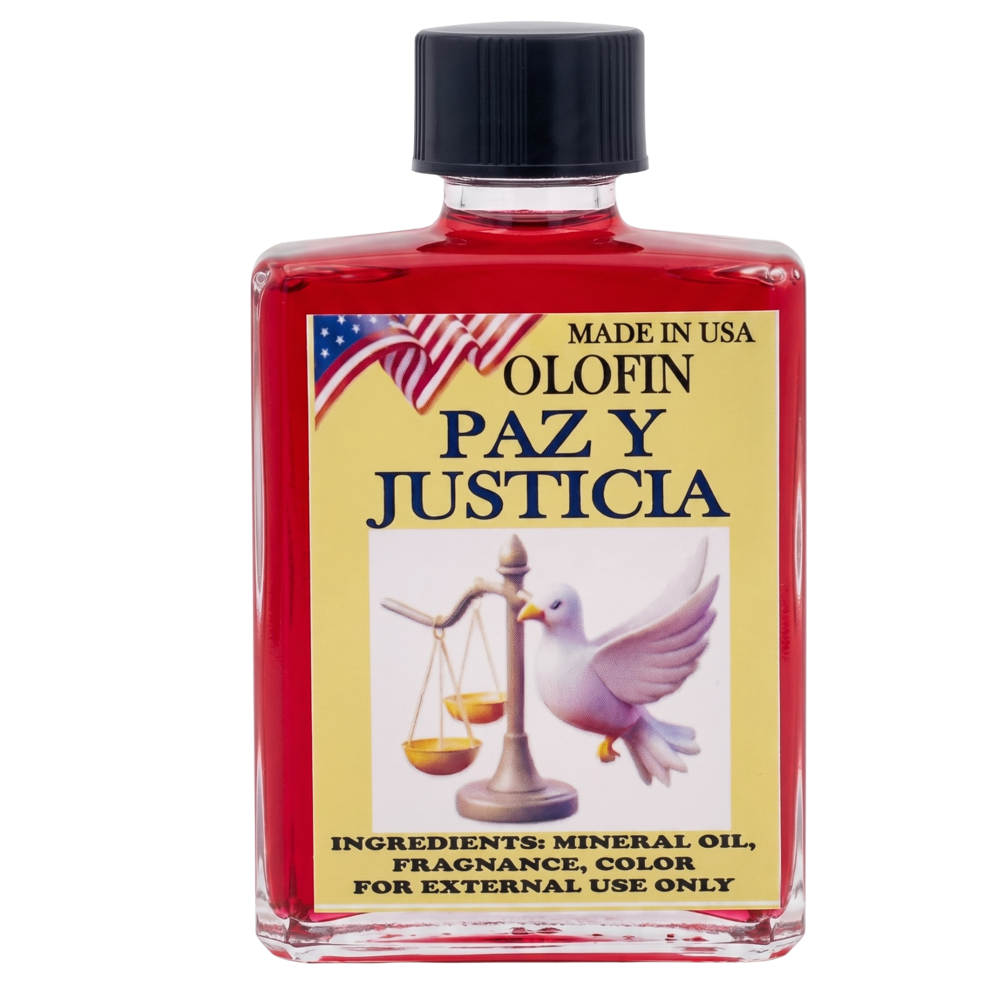 Paz Y Justicia Aceite Esoteric Fragrance Oil 1/2oz-1oz Square Bottle
