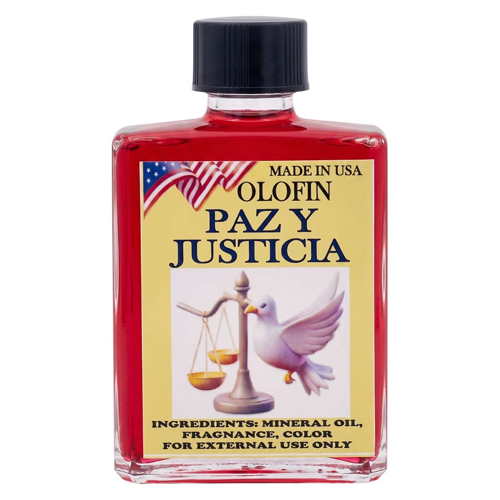 Paz Y Justicia Aceite Esoteric Fragrance Oil 1/2oz-1oz Square Bottle