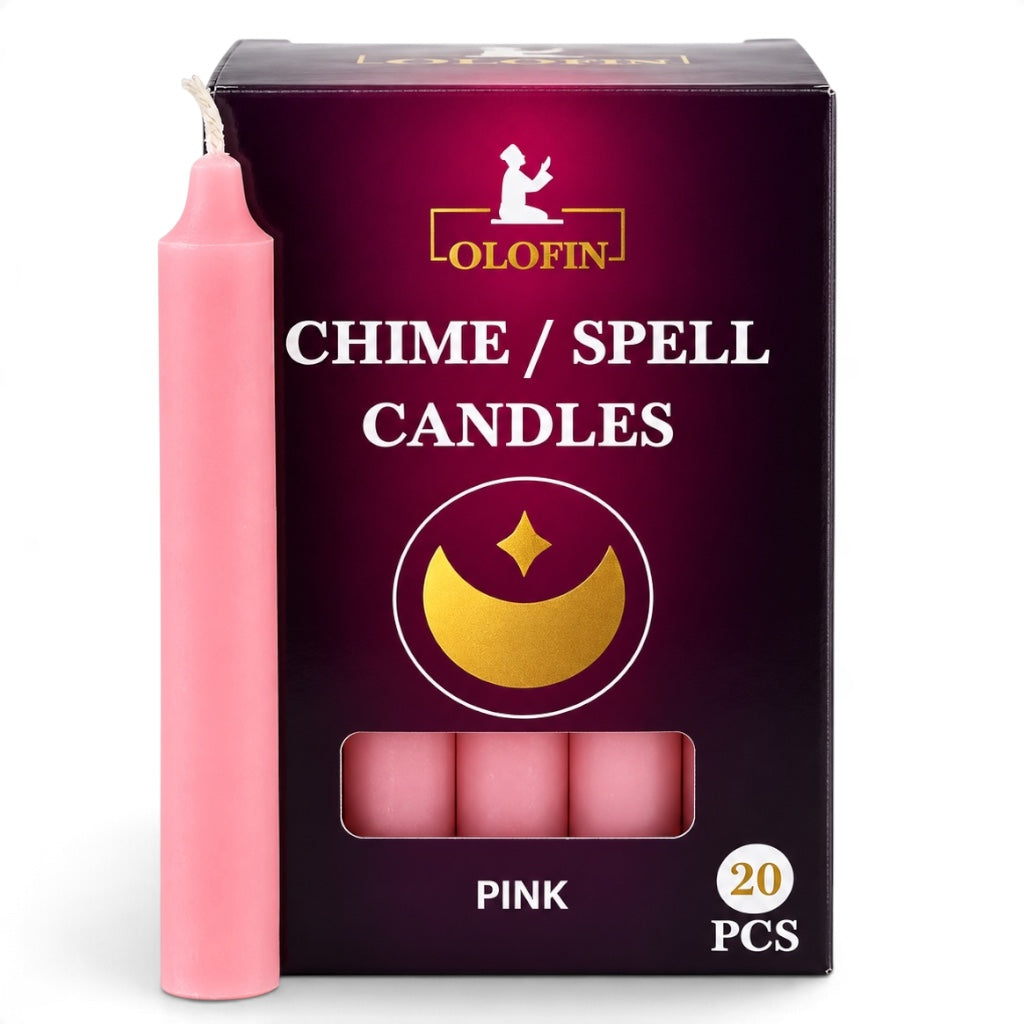 Pink Chime /Spell Candles 20ct Box 4”