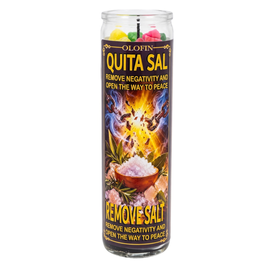 Quita Sal - Remove Sal Prepared Ritual Candle Perfumed Vela Preparada