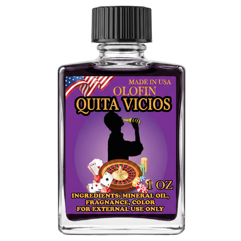Quita Vicios Aceite Esoteric Fragrance Oil 1/2oz-1oz Square Bottle 