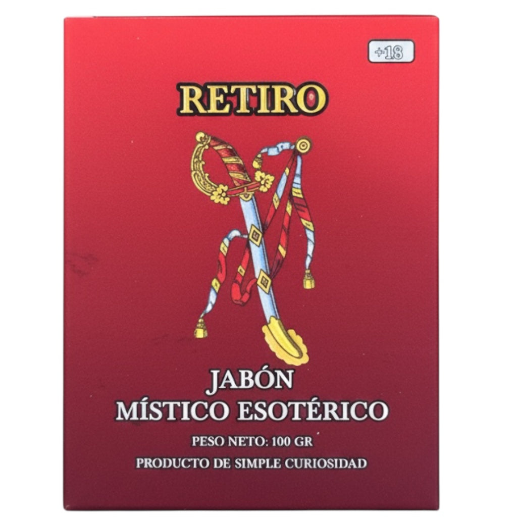 Retiro Esoteric Soap – Perfumed Mystical Soap Bar, 100 g (Jabón Esotérico Perfumado con Fermonas 