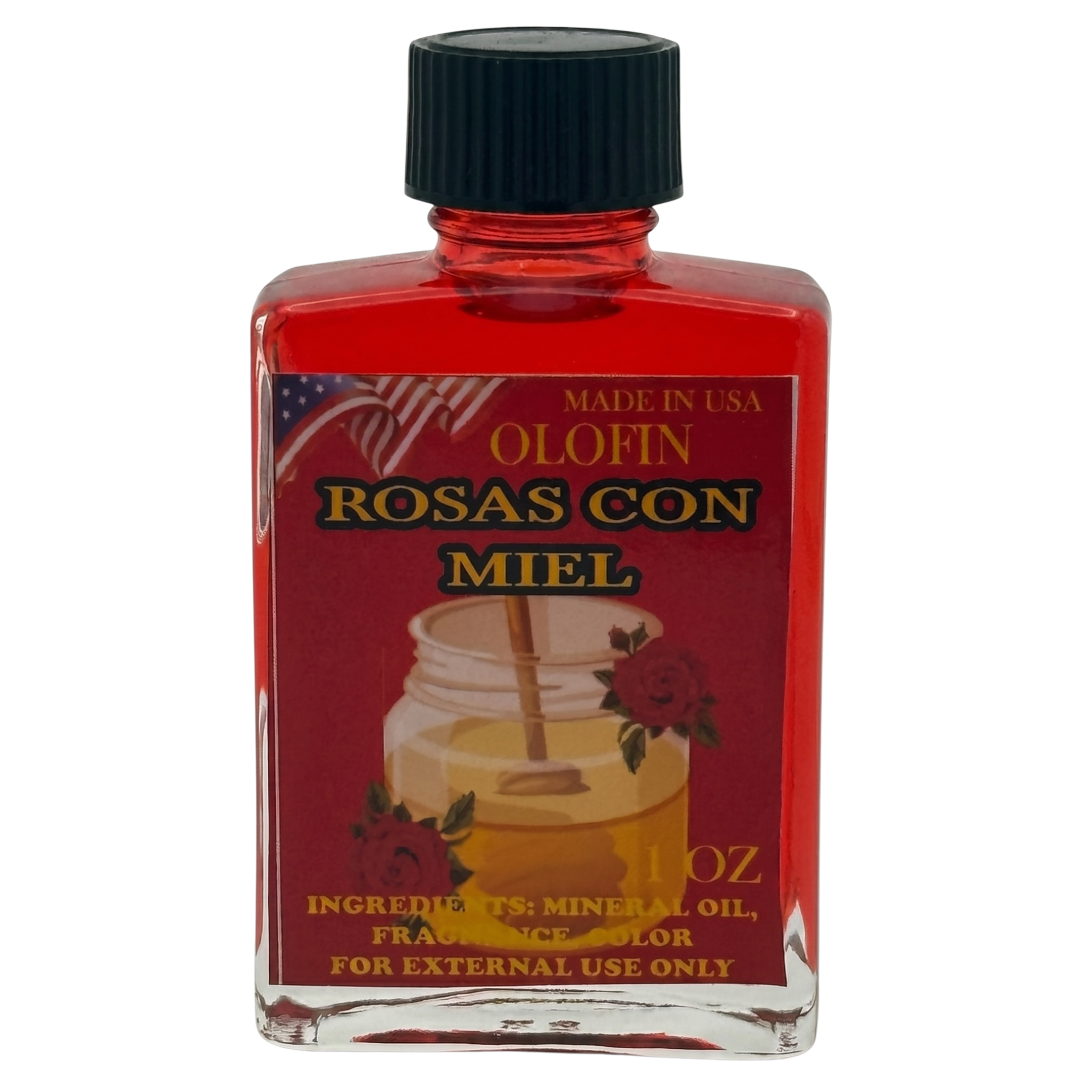 Rosas Con Miel Aceite Esoteric Fragrance Oil 1/2oz-1oz Square Bottle