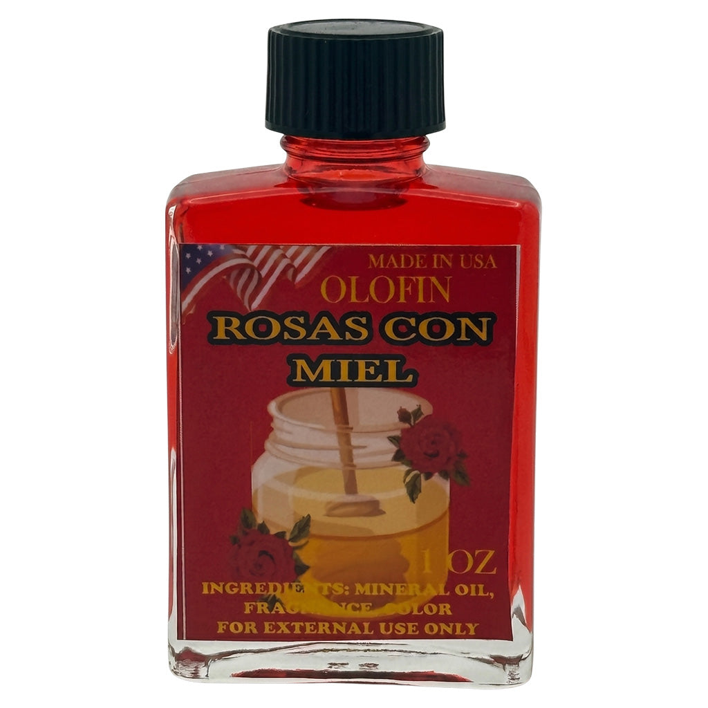 Rosas Con Miel Aceite Esoteric Fragrance Oil 1/2oz-1oz Square Bottle