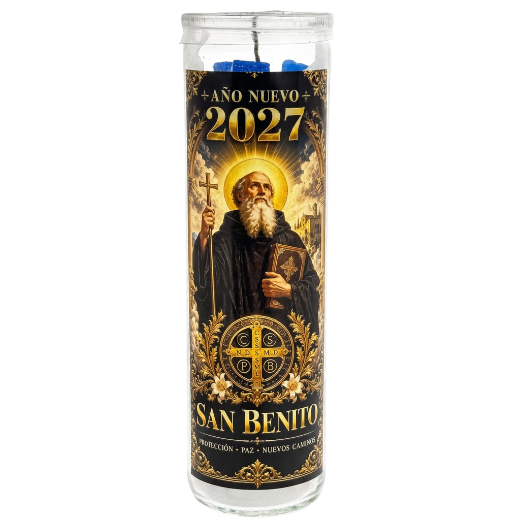 2027 San Benito Ano Nuevo - Prepared Ritual Candle Perfumed Vela Preparada