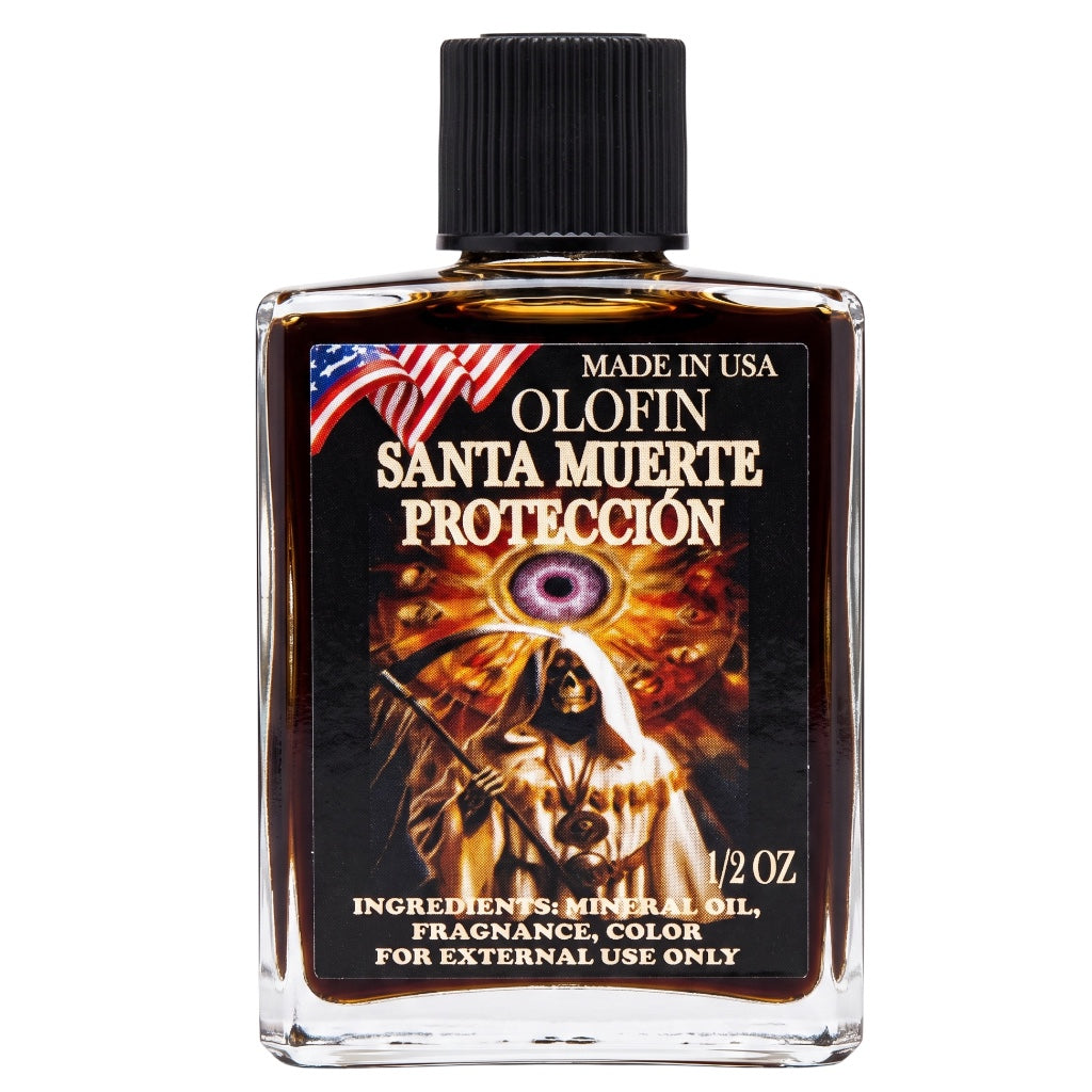 Santa Muerte Proteccion Aceite Esoteric Fragrance Oil 1/2oz-1oz Square Bottle 