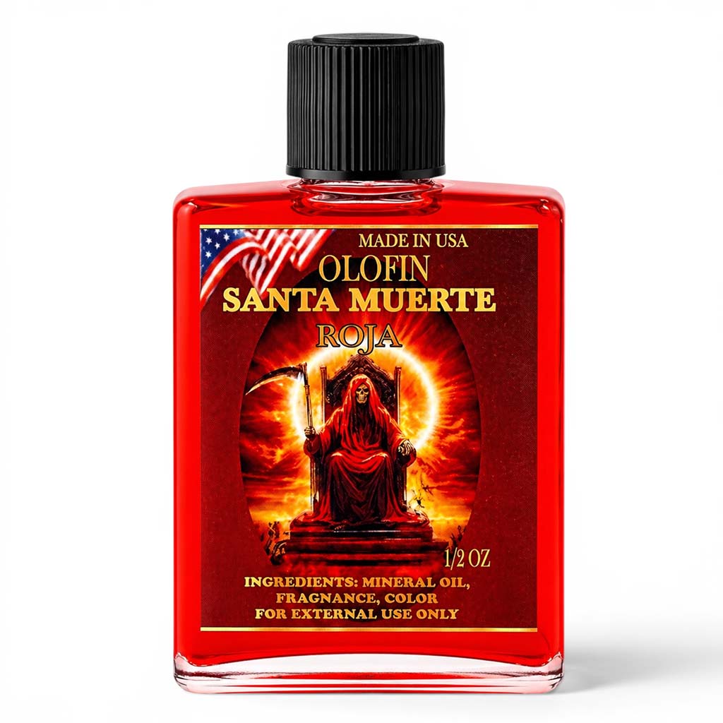 Santa Muerte Rojo Aceite Esoteric Fragrance Oil 1/2oz-1oz Square Bottle