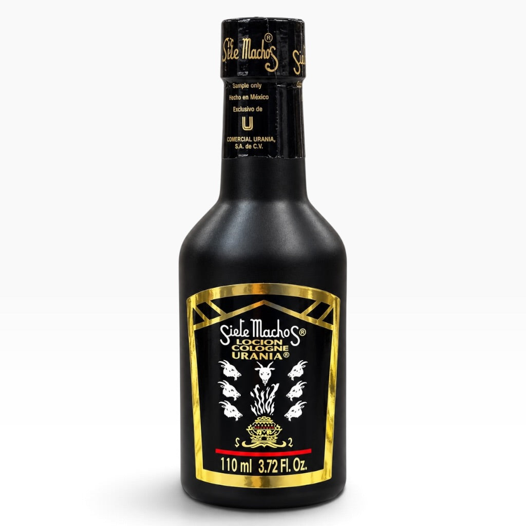 Siete Machos Loción Cologne Urania 110ml / 3.72 fl oz | Original Mexican Spiritual Cologne 