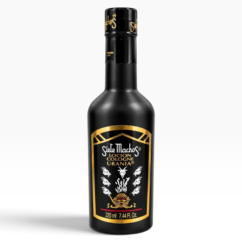 Siete Machos Loción Cologne Urania 220 ml / 7.44 fl oz | Original Mexican Spiritual Cologne 