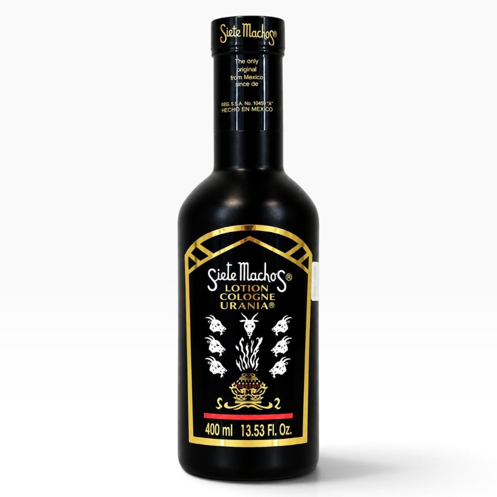 Siete Machos Loción Cologne Urania 400ml / 13.53 fl oz | Original Mexican Spiritual Cologne