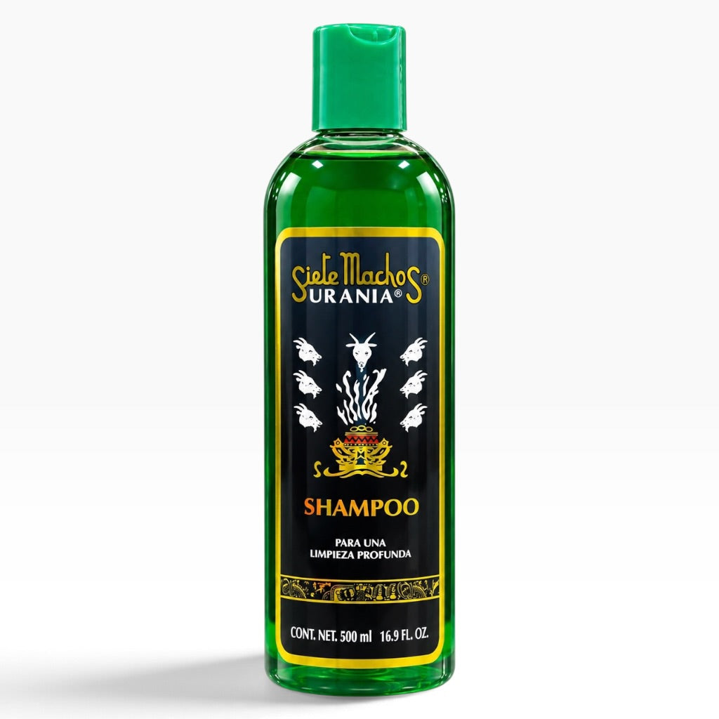 Siete Machos Urania Shampoo 500ml / 16.9 fl oz | Deep Cleansing Spiritual Shampoo