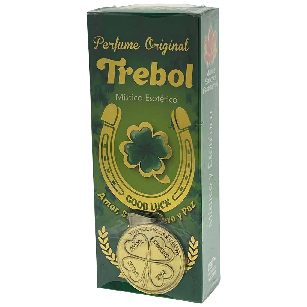 Trebol Esoteric Perfume with Collectible  Protective Amulet Medallion (Copy)