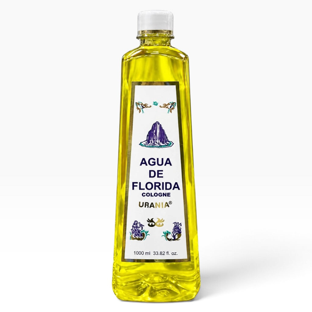 Urania Agua de Florida Cologne 1000ml / 33.82 fl oz | Traditional Spiritual Florida Water Urania 