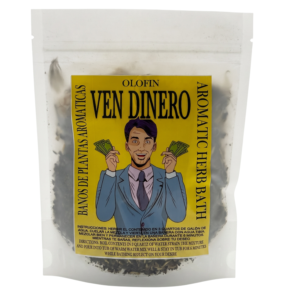 Ven Dinero Baño de Hierbas en Bolsa | Herbal Spiritual Bath 