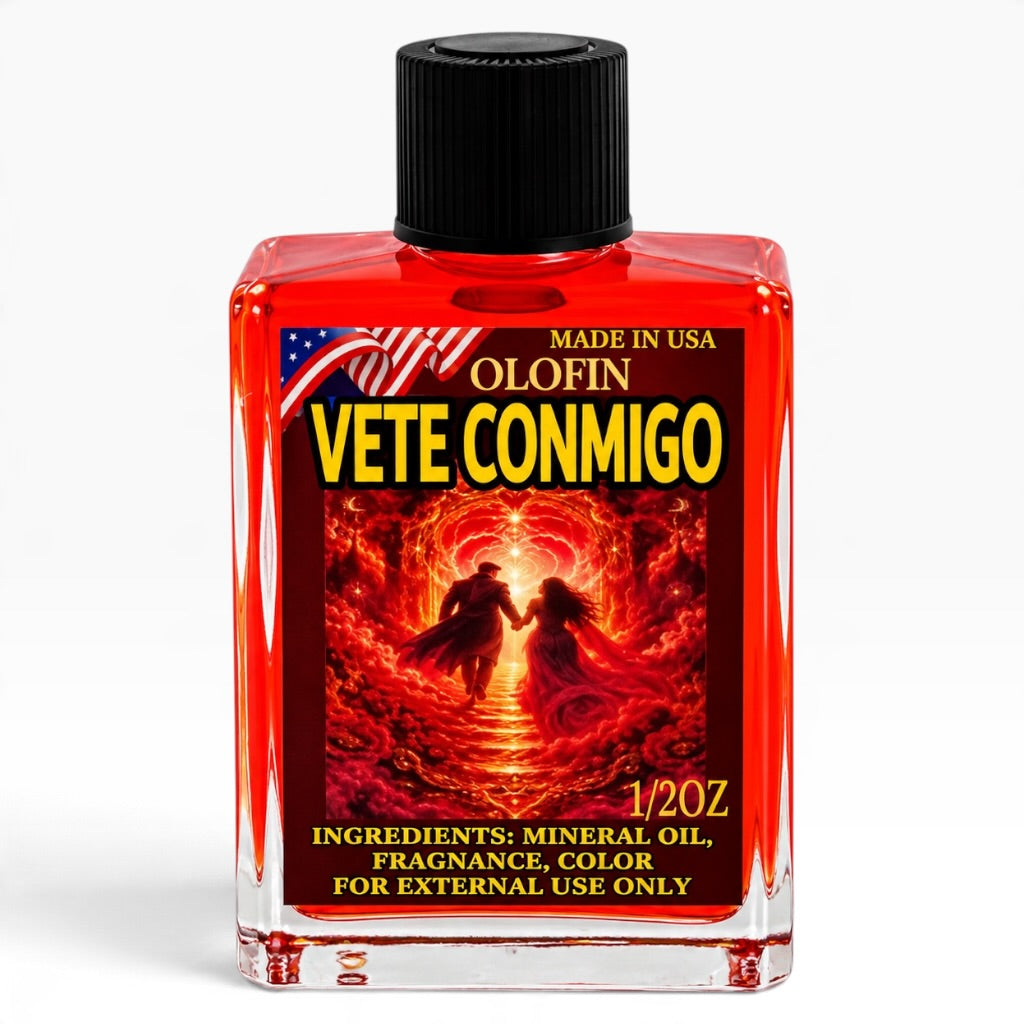 Vete Conmigo Aceite Esoteric Fragrance Oil 1/2oz-1oz Square Bottle