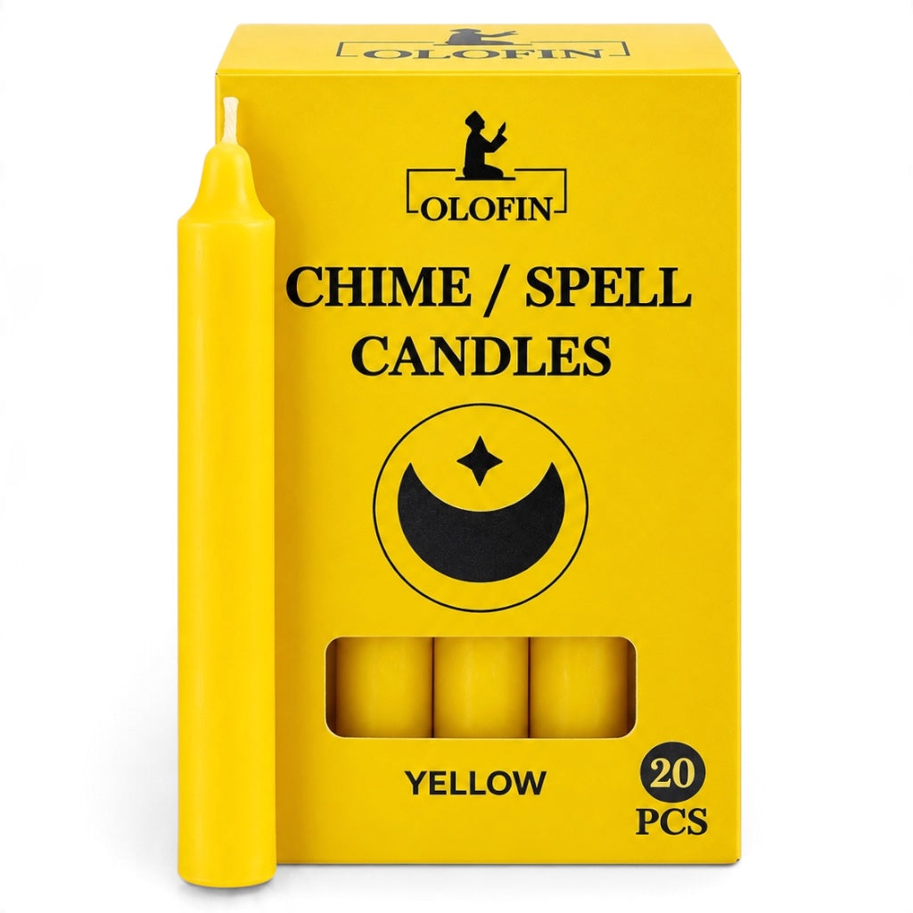 Yellow Chime /Spell Candles 20ct Box 4”
