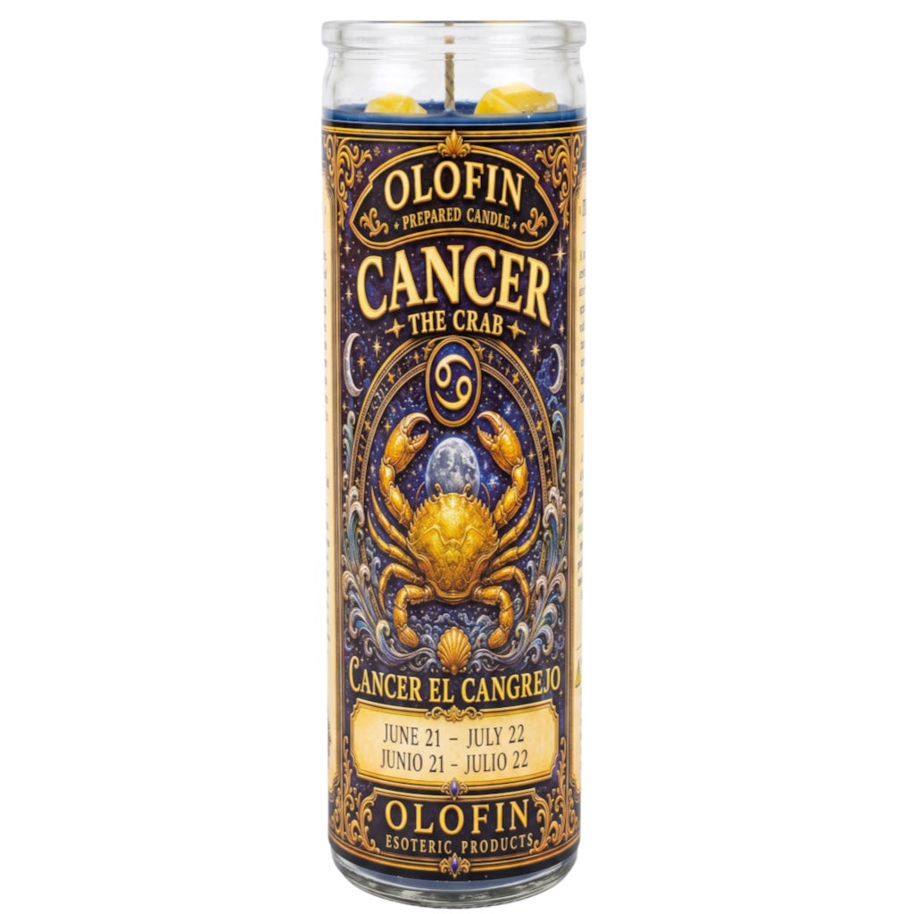 Zodiac Cancer Prepared Ritual Candle Perfumed Vela Preparada 