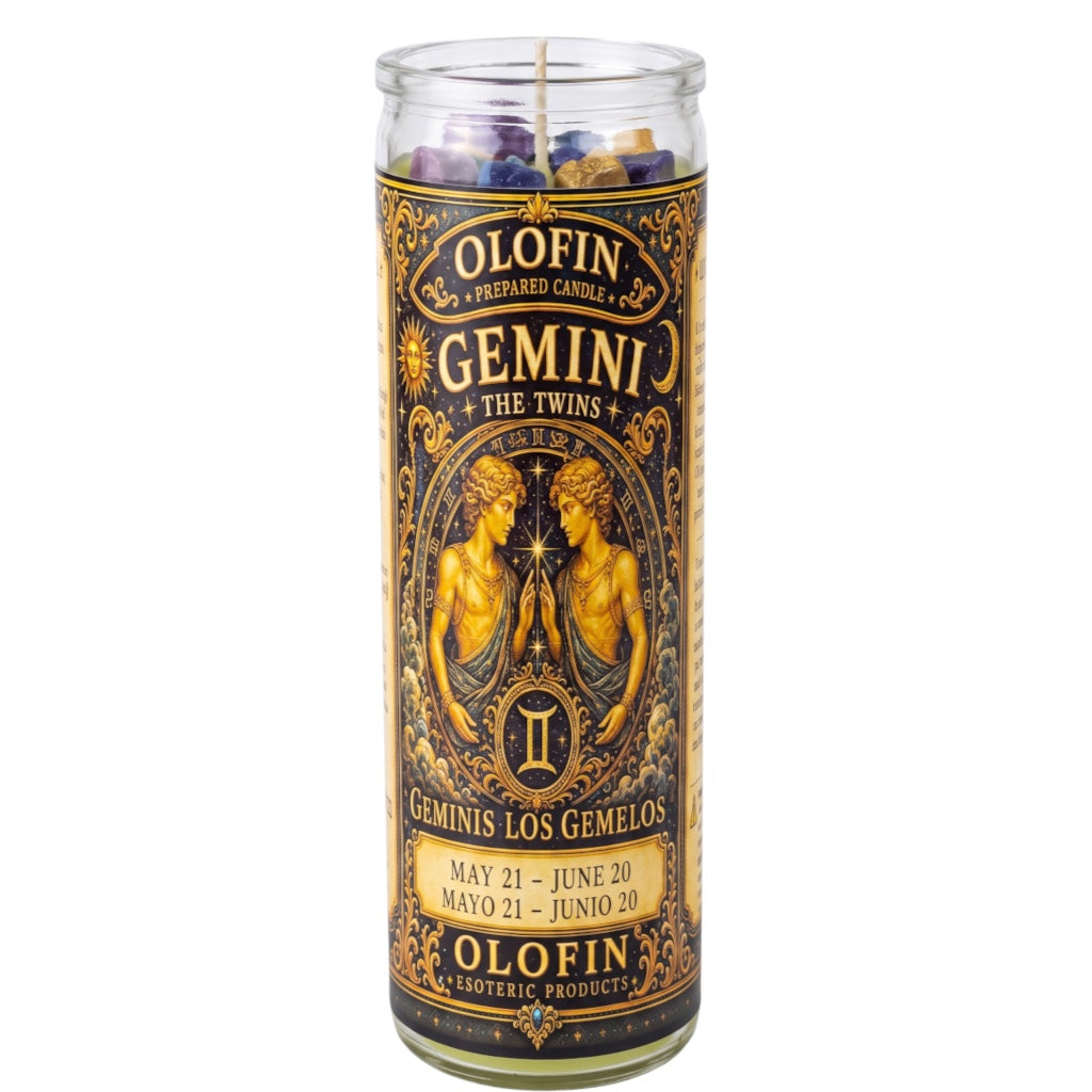 Zodiac Gemini Prepared Ritual Candle Perfumed Vela Preparada 