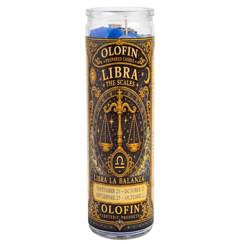 Zodiac Libra Prepared Ritual Candle Perfumed Vela Preparada 