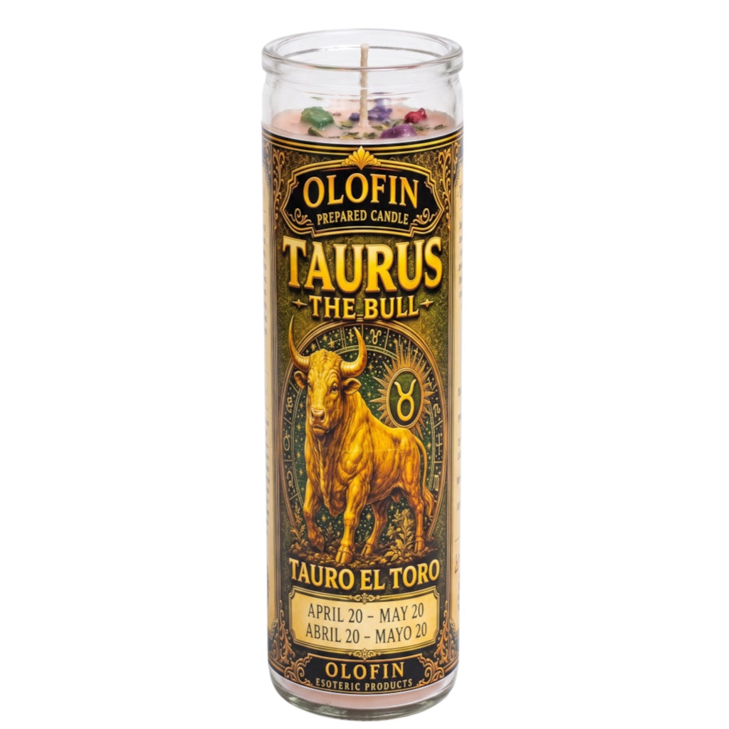 Taurus Prepared Ritual Candle Perfumed Vela Preparada 