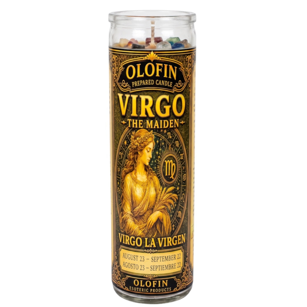 Zodiac Virgo Prepared Ritual Candle Perfumed Vela Preparada 